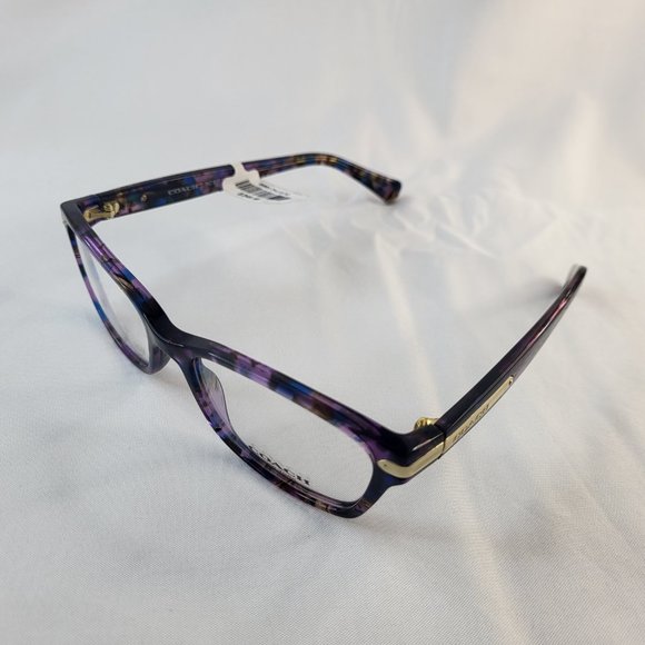 Coach HC6065 5288 Women's Rx-able Eyeglasses Confetti Purple NWT - Picture 3 of 7